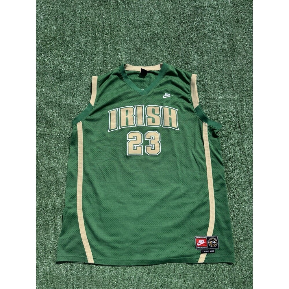VTG Nike #23 St Vincent Mary Irish High School Jersey Lebron James Size 3XL